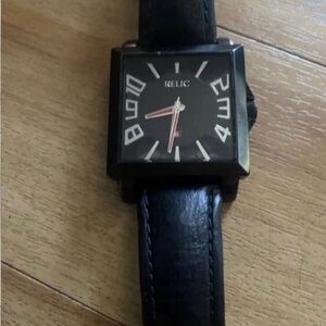 COPY - Men’s Vintage Relic Watch By Fossil Leather Band Black